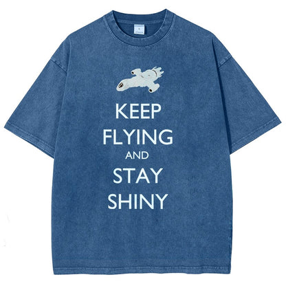 Keep Flying And Stay Shiny Vintage Distressed T-shirt