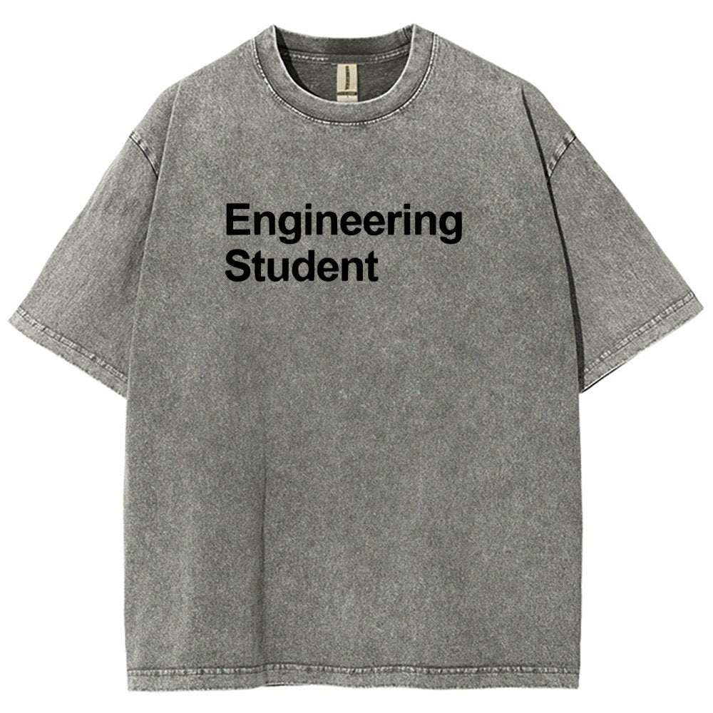 Engineering Student Unisex Fit Washed T-Shirt