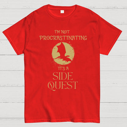 I'm Not Procrastinating I'm Doing Side Quests Geeky T-Shirt