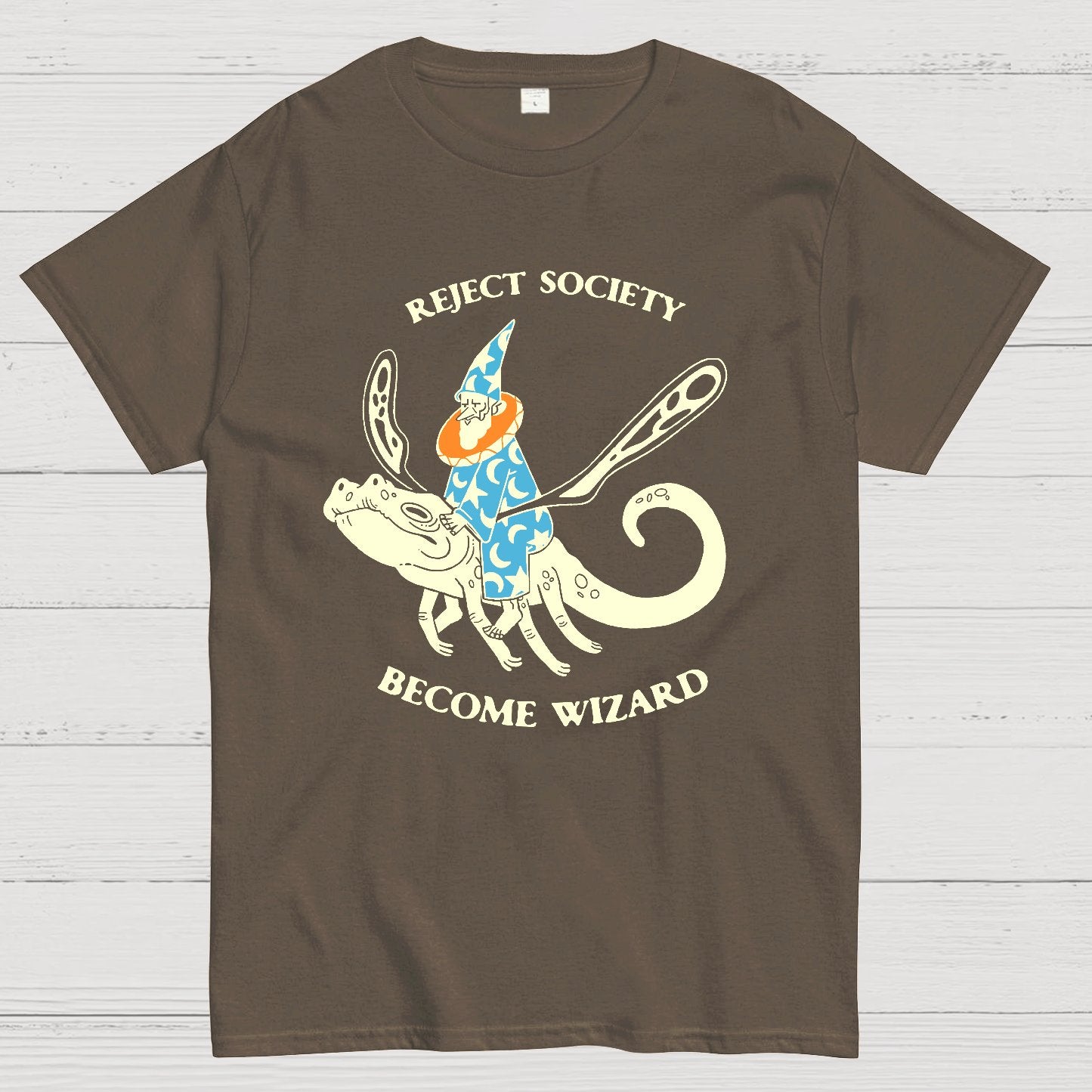 Reject society, become wizard Geek T-Shirt