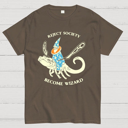 Reject society, become wizard Geek T-Shirt