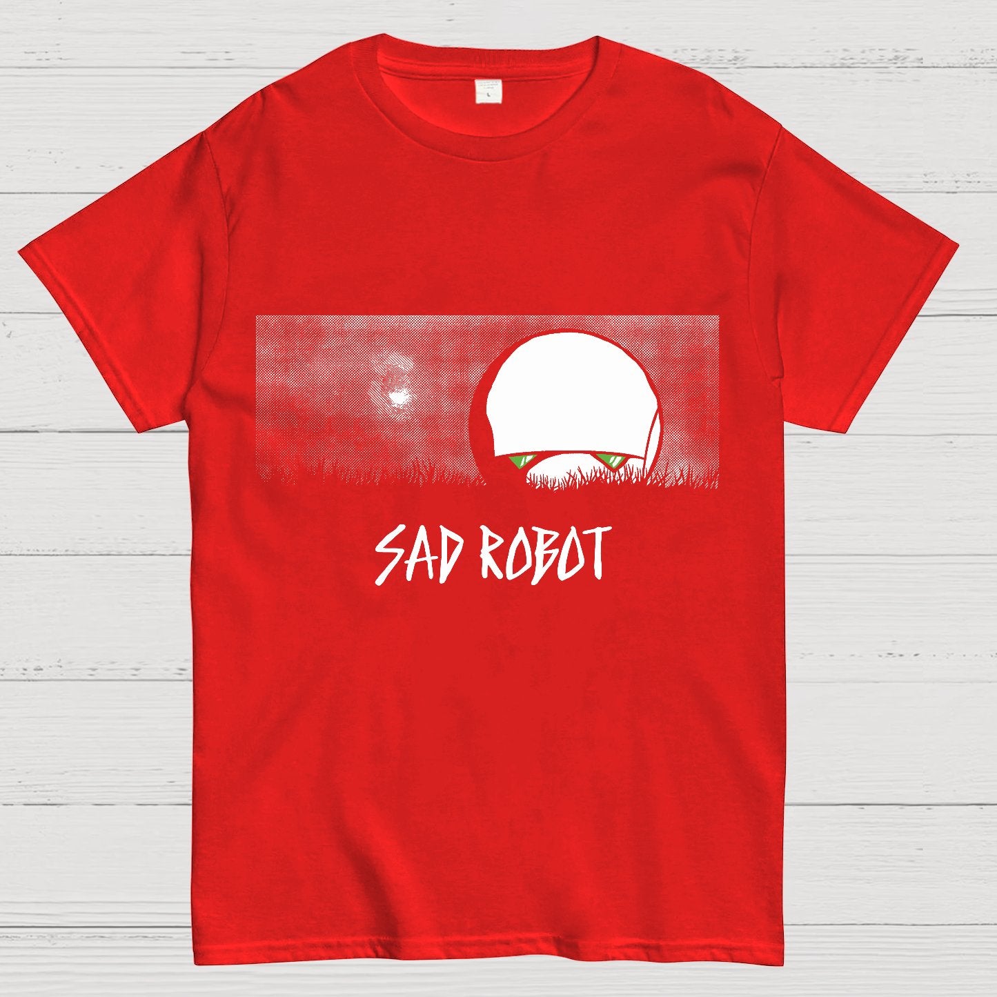 Sad Robot Geek T-Shirt