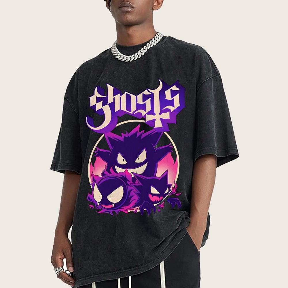 Haunted Ghosts Vintage Distressed T-shirt