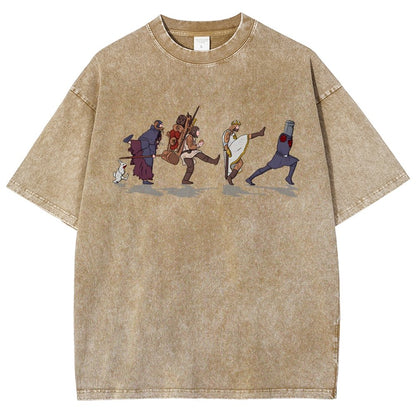Walking Toward the Grail Vintage Distressed T-shirt