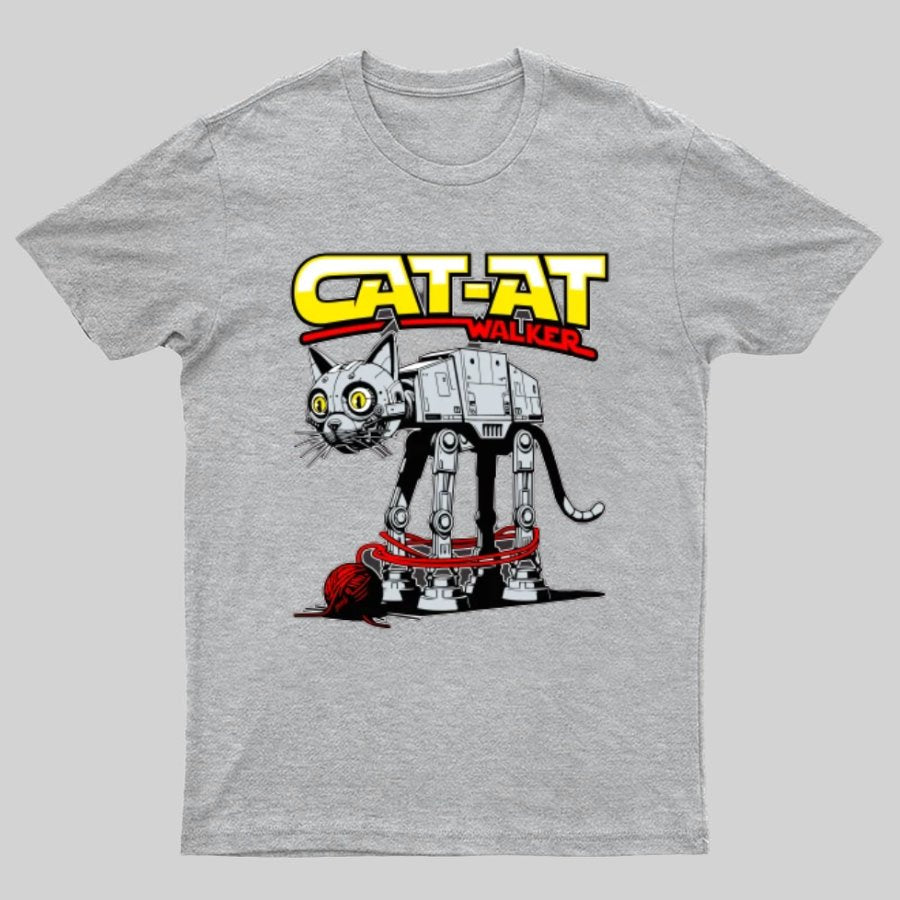 Funny Cat-at Walker， Cat Geeky T-Shirt