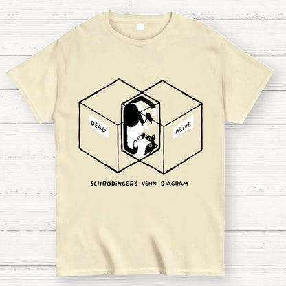 Schrodingers Venn Diagram Geek T-Shirt