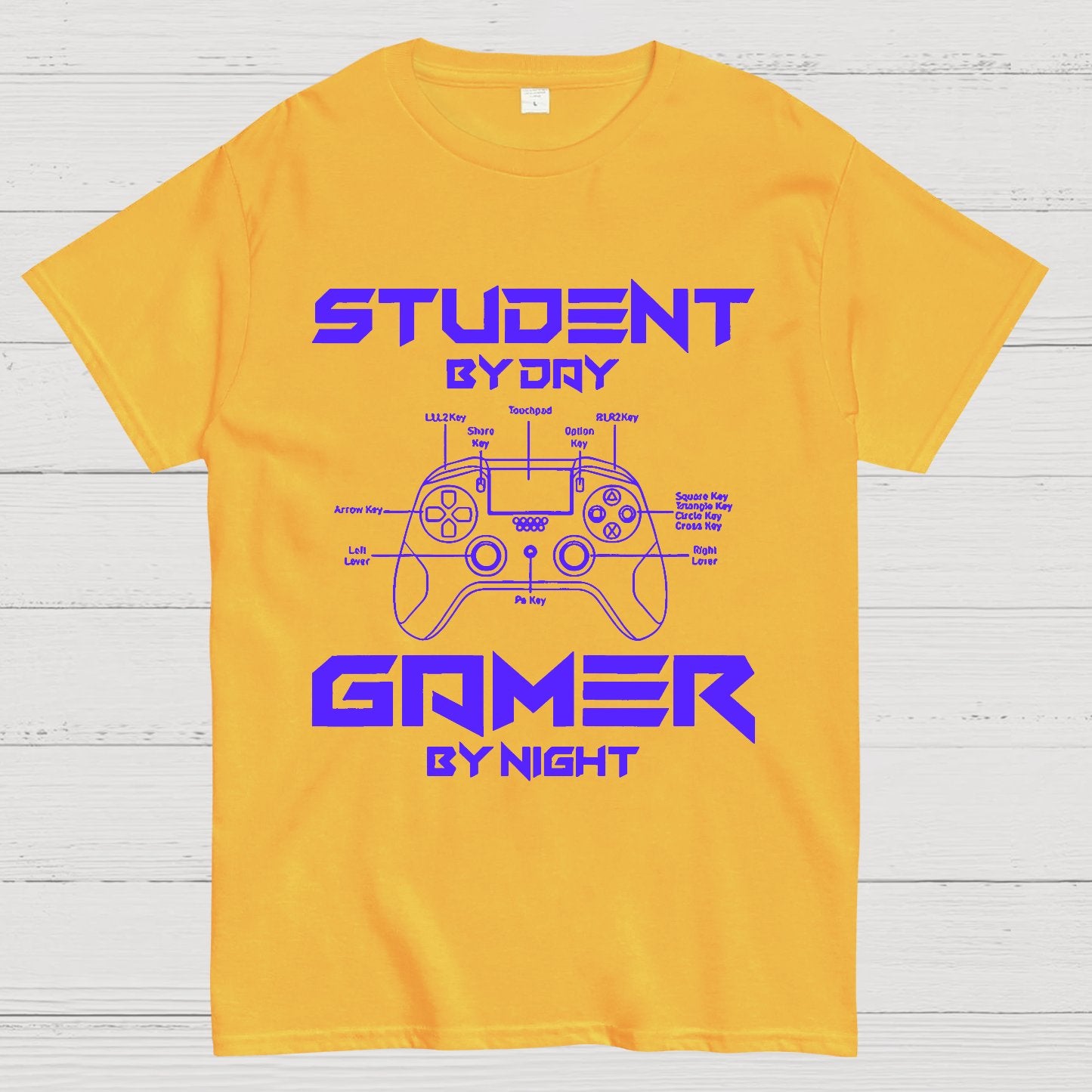 Gamer Student By Day Gamer By Night Geek T-Shirt