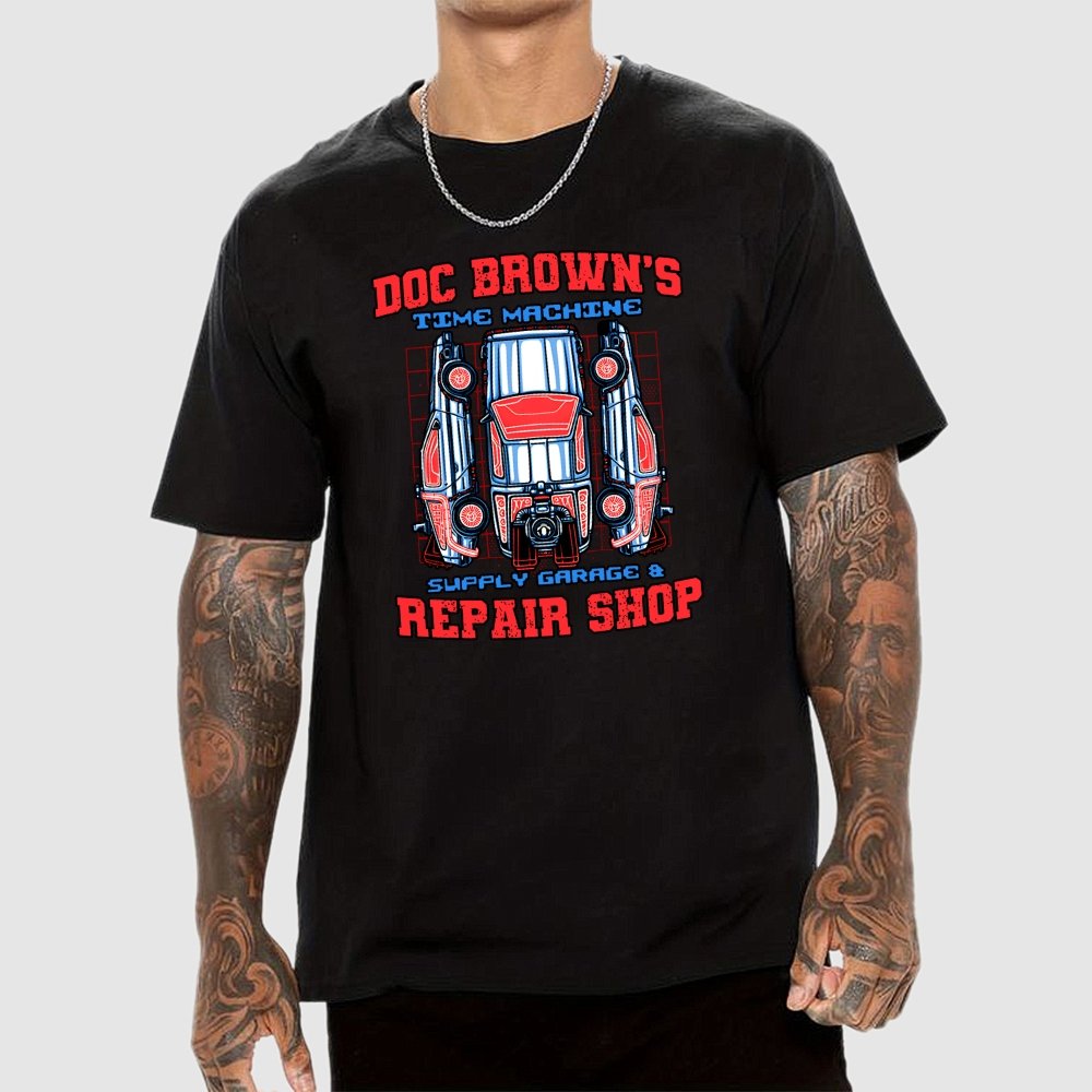 Time Machine Repair Shop Geek T-Shirt