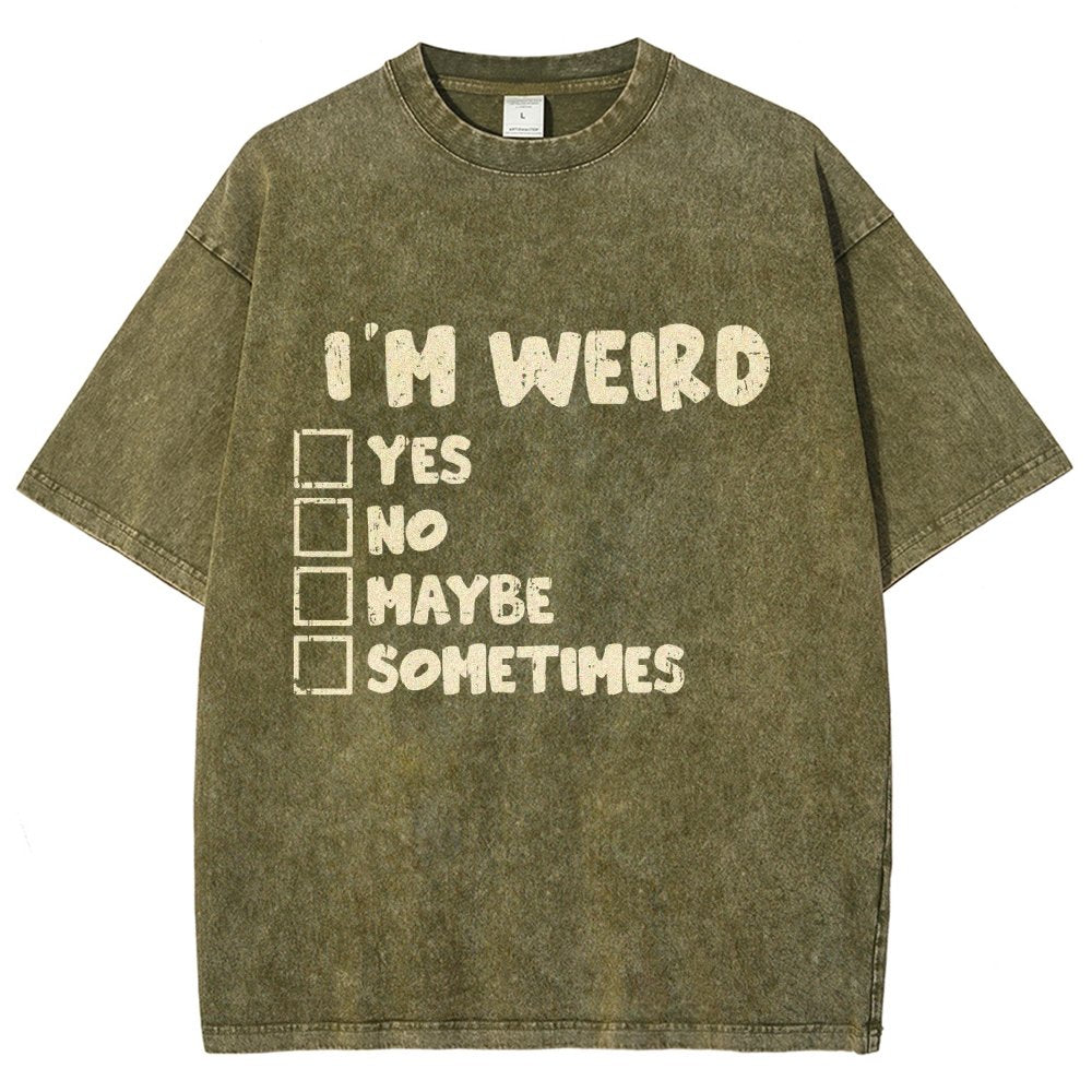 I'm Weird Vintage Distressed T-shirt