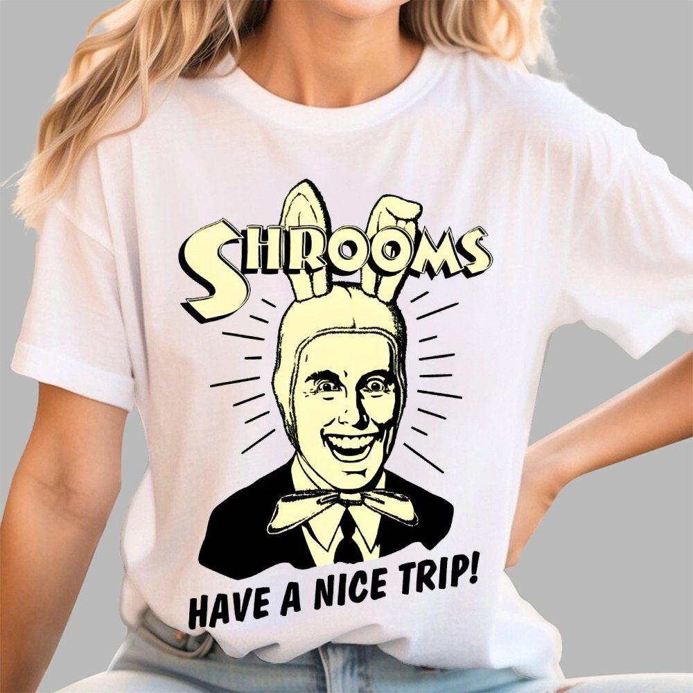 Shrooms Have A Nice Trip Funny Geek T-Shirt