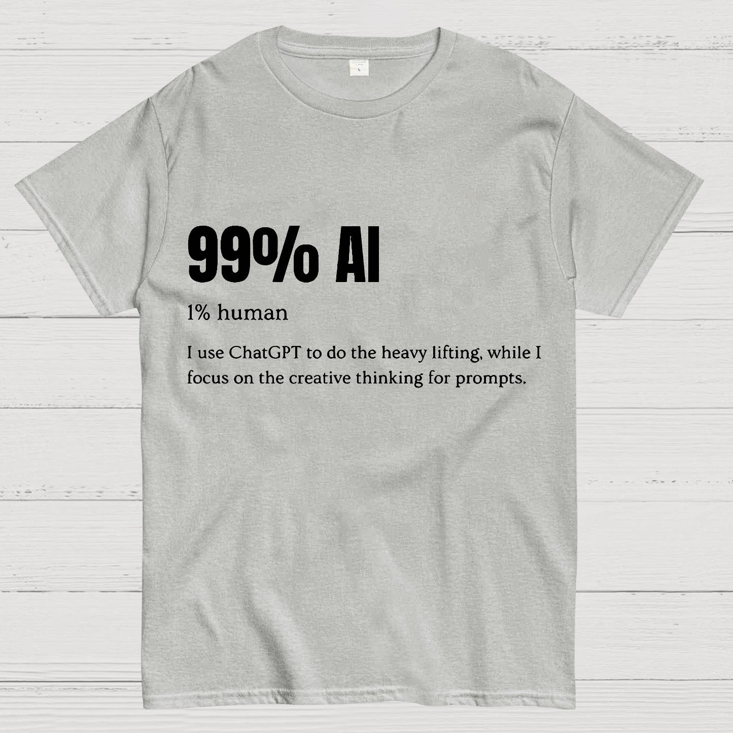 99% Artificial Intelligence Geek T-Shirt