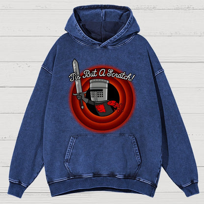 Tis But A Scratch Folks! Vintage Distressed Hoodie