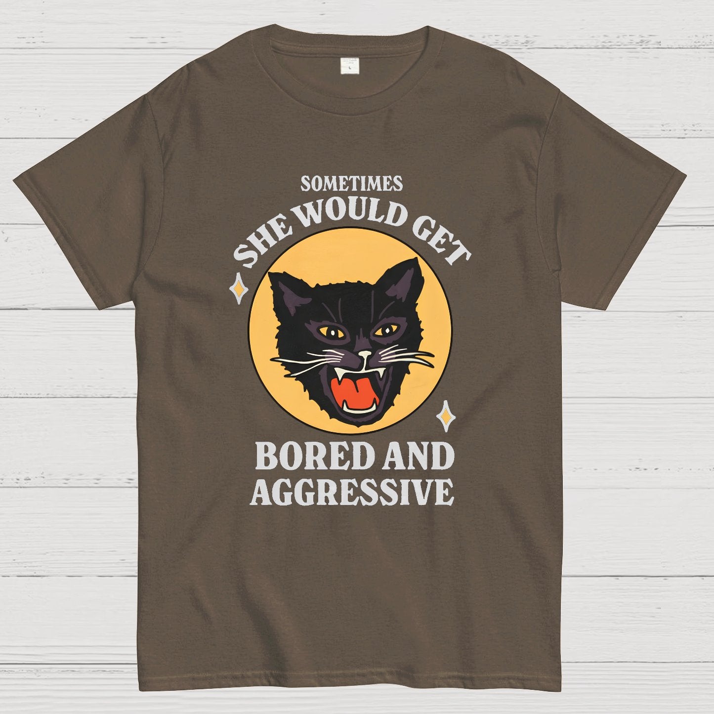 Angry Cat Funny Geek T-Shirt