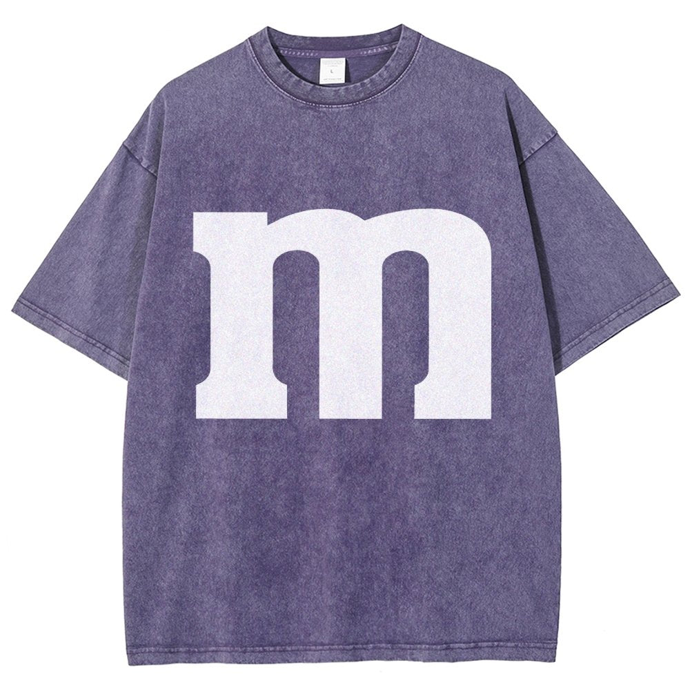 Fun letter M Vintage Distressed T-shirt