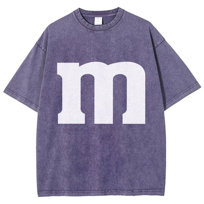 Fun letter M Vintage Distressed T-shirt