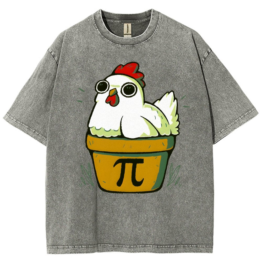 Chicken-Pot-Pie-Math Nerd Vintage Distressed T-shirt