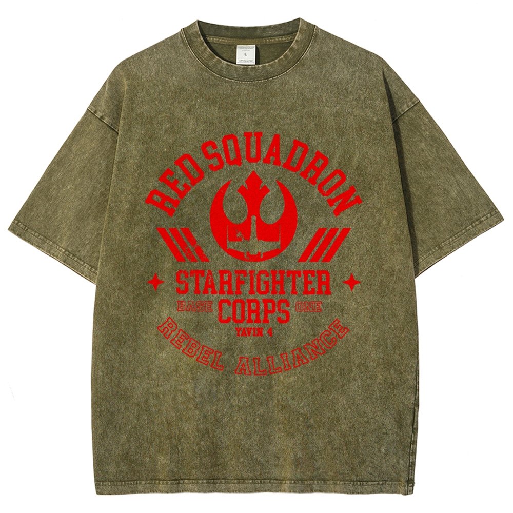Red Star Squadron Base One Vintage Distressed T-shirt
