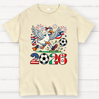 2026 World Cup Funny 2026 Soccer Goose Geek T-Shirt