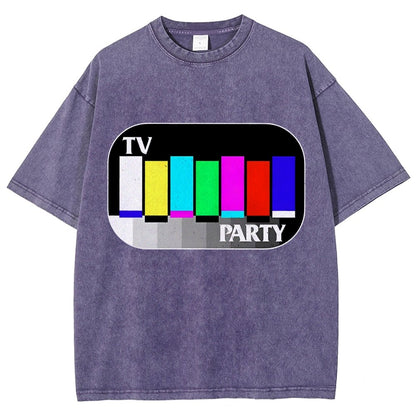 TV Party Vintage Distressed T-shirt