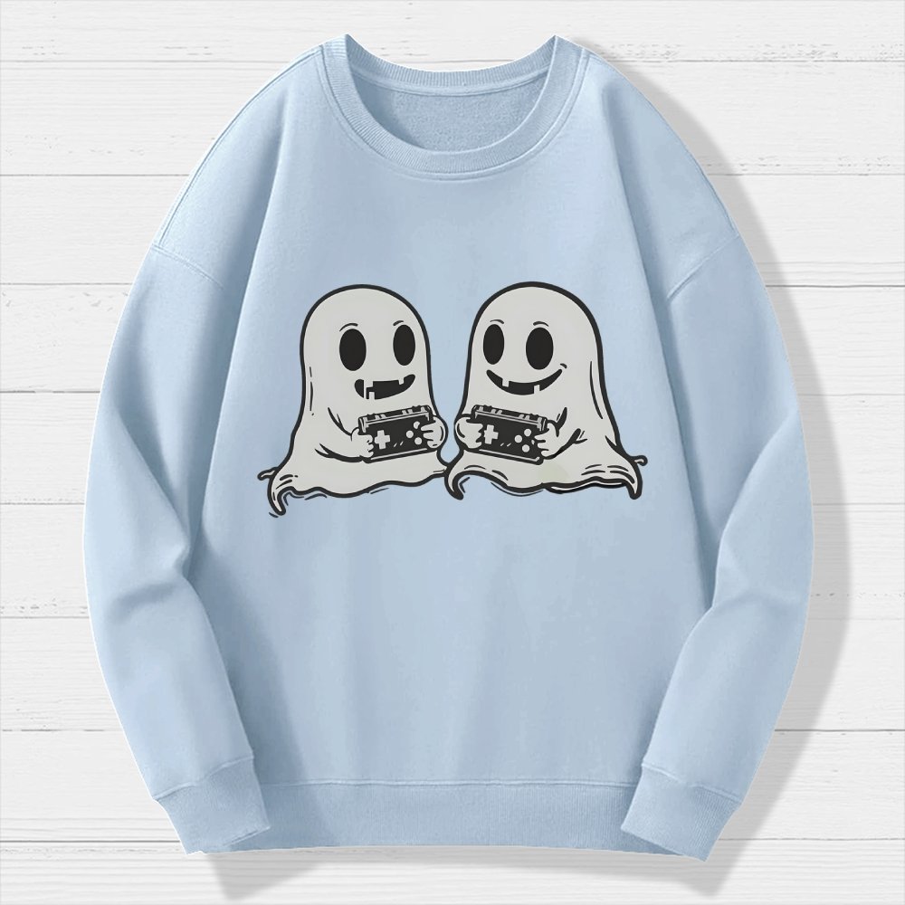 Video Game Ghosts Brothers Geek Cotton Sweatshirt