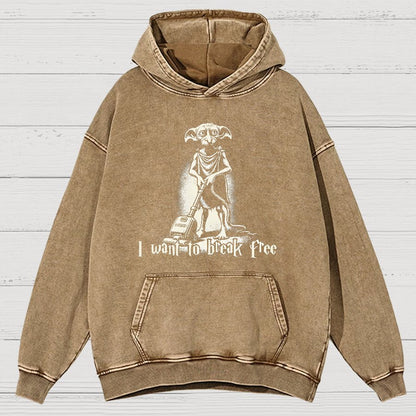 I Want To Break Free Nerdy Vintage Distressed Hoodie