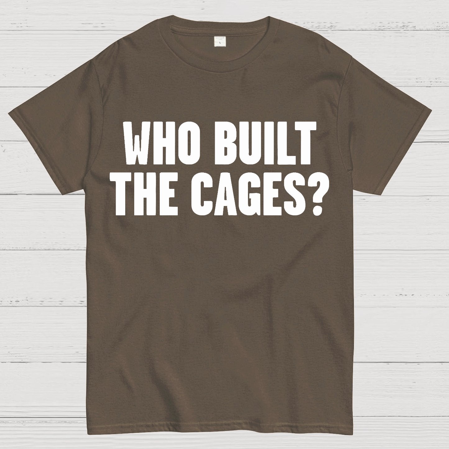 Who Built The Cage? Geek T-Shirt
