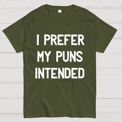 I Prefer My Puns Intended Geeky T-Shirt