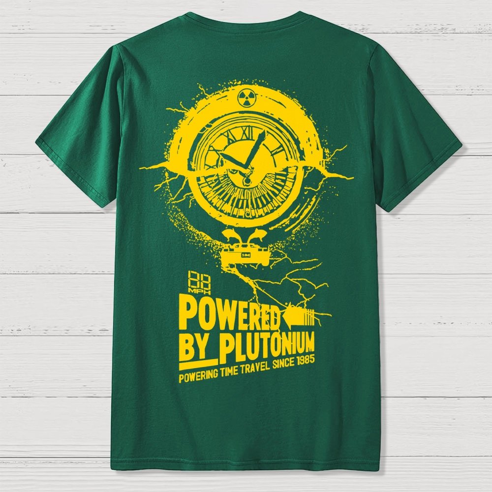 Plutonium Power Front And Back Printing Geek T-Shirt