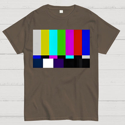Retro Color Bar Screen Geek T-Shirt