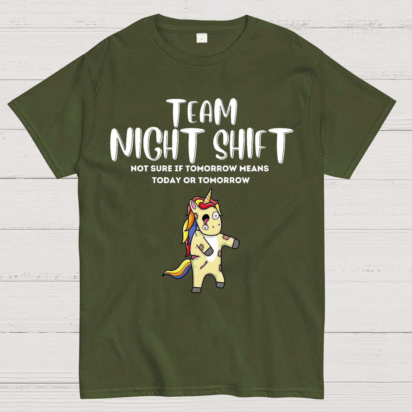Night Shift Team - Zombie Unicorn! Geek T-Shirt