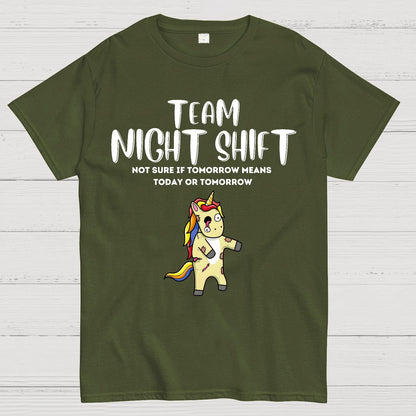 Night Shift Team - Zombie Unicorn! Geek T-Shirt