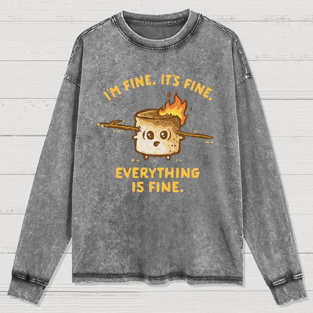 A Fine Camping Trip Washed Long Sleeve Tee