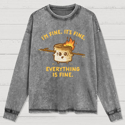 A Fine Camping Trip Washed Long Sleeve Tee
