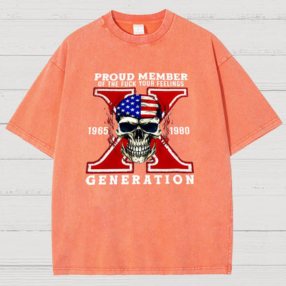 Generation X Vintage Distressed T-shirt