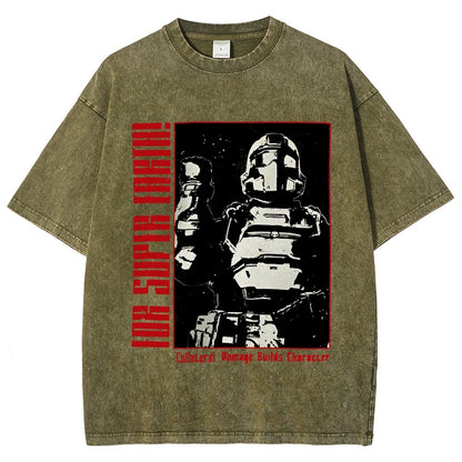Tactical Star Soldier Vintage Distressed T-shirt