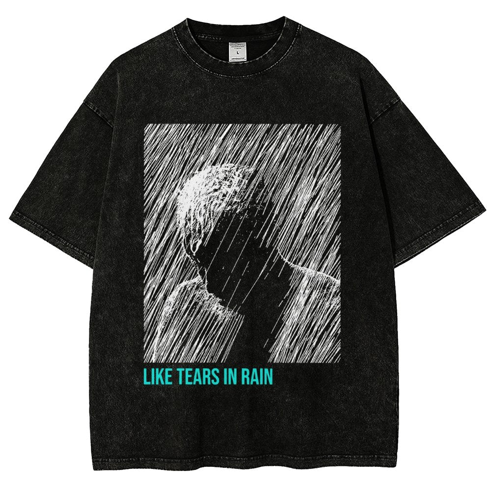 Like Tears In Rain Vintage Distressed T-shirt