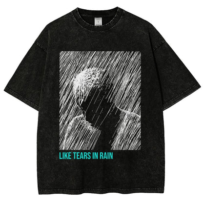 Like Tears In Rain Vintage Distressed T-shirt