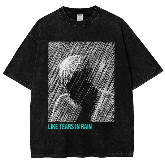 Like Tears In Rain Vintage Distressed T-shirt