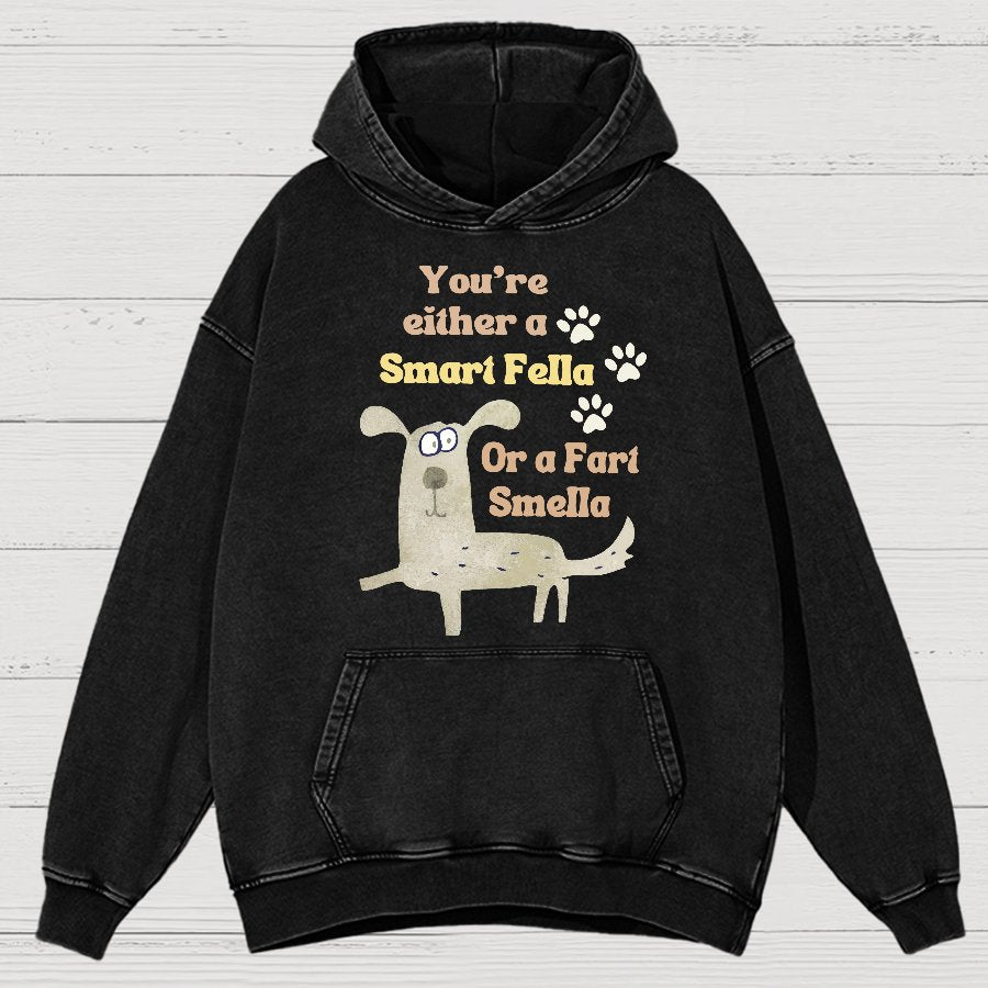 Funny Dog Puns Vintage Distressed Hoodie