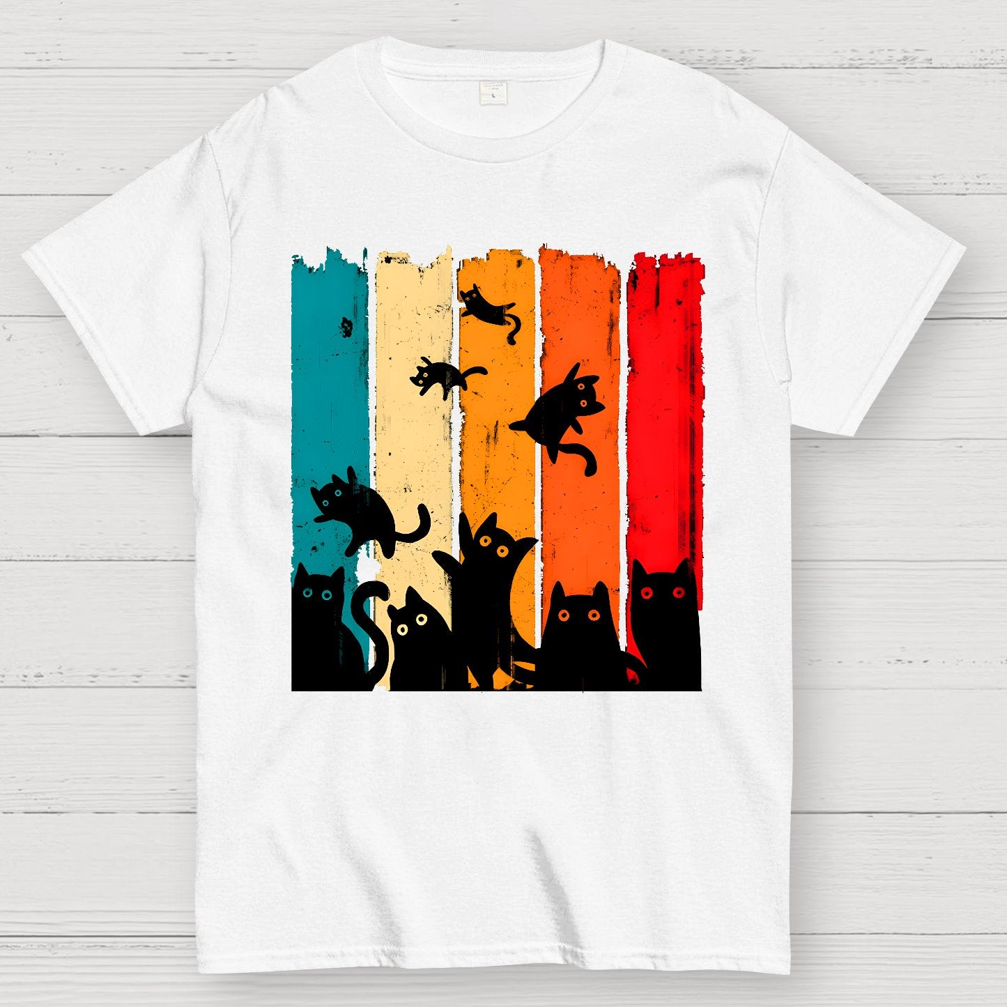 Retro Kitty Chaos Geek T-Shirt