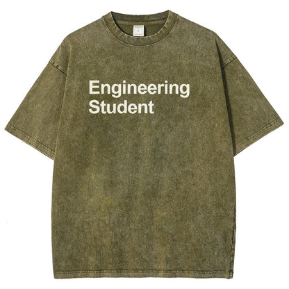 Engineering Student Unisex Fit Washed T-Shirt