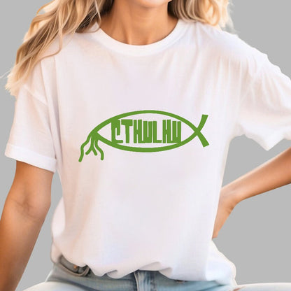 Cthulhu Fish Geek T-Shirt
