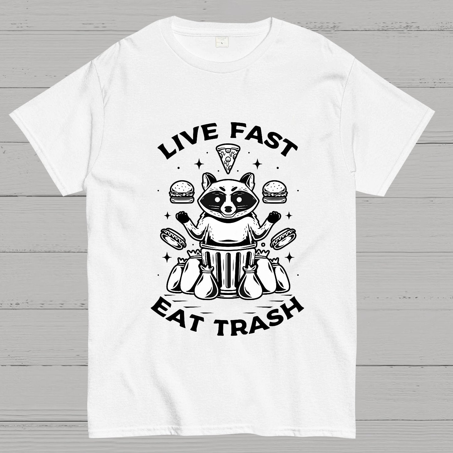 Live Fast Eat Trash Geek T-Shirt