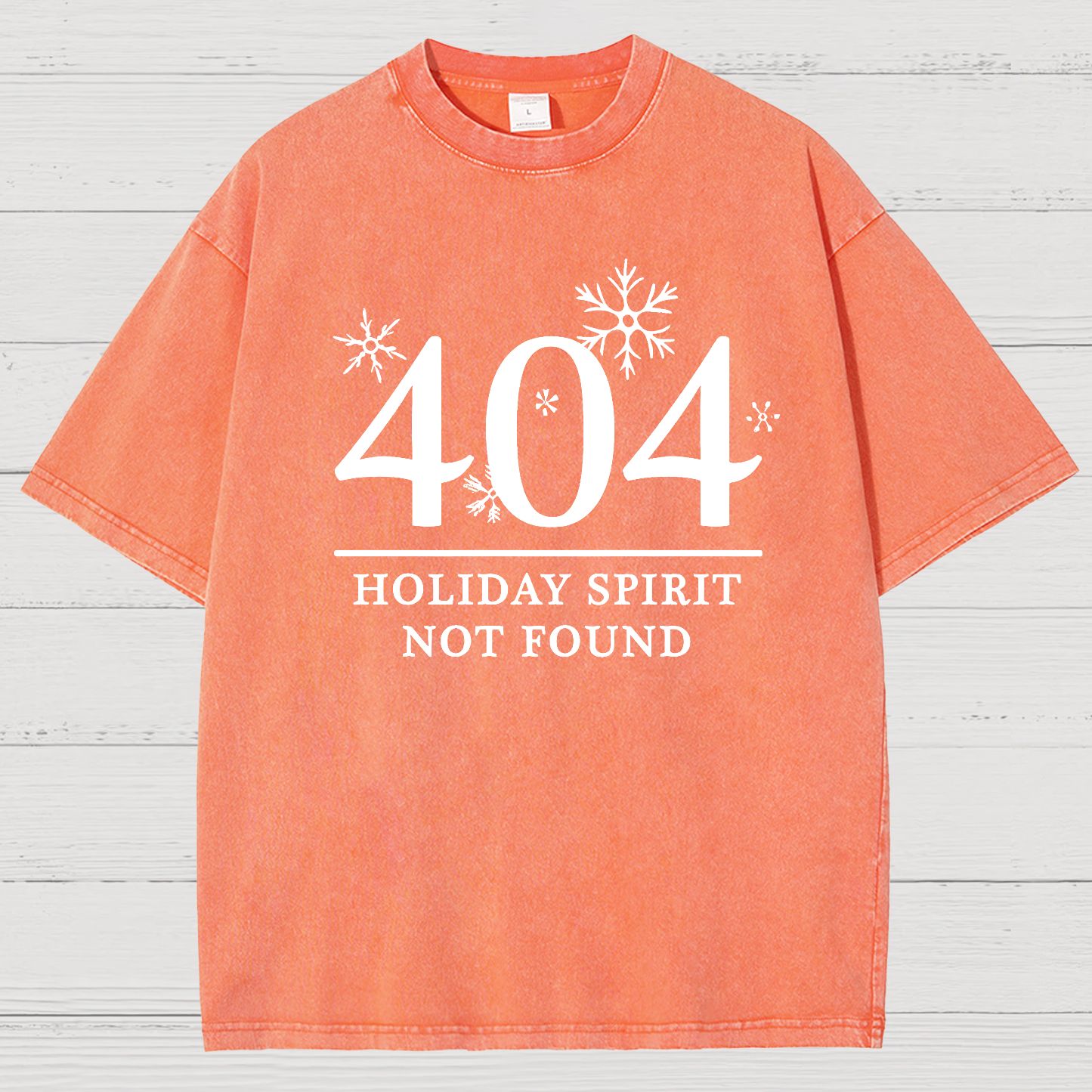 404 Holiday Spirit Not Found Vintage Distressed T-shirt