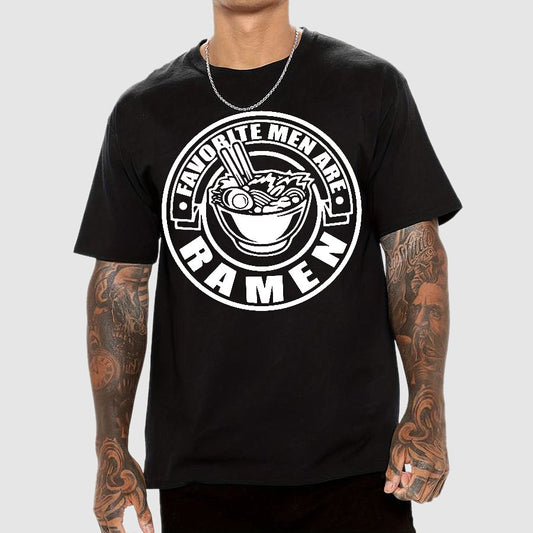 Favorite Men Are Ramen Funny Japanese Noodles Humor Geek T-Shirt