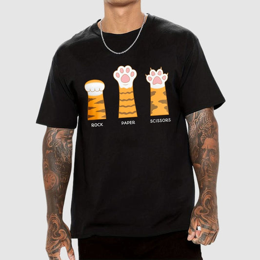 Rock Paper Scissors Purrfect Geek T-Shirt