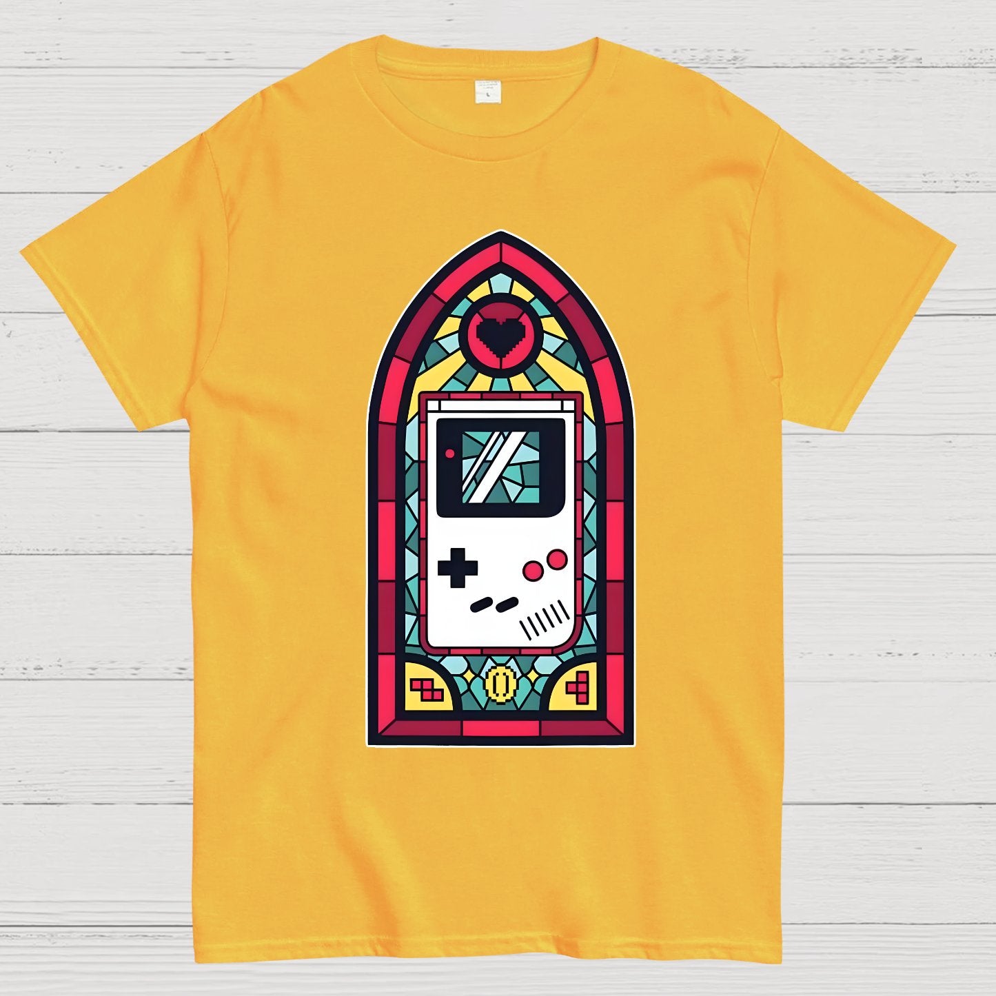 8bit Stained Glass Geek T-Shirt