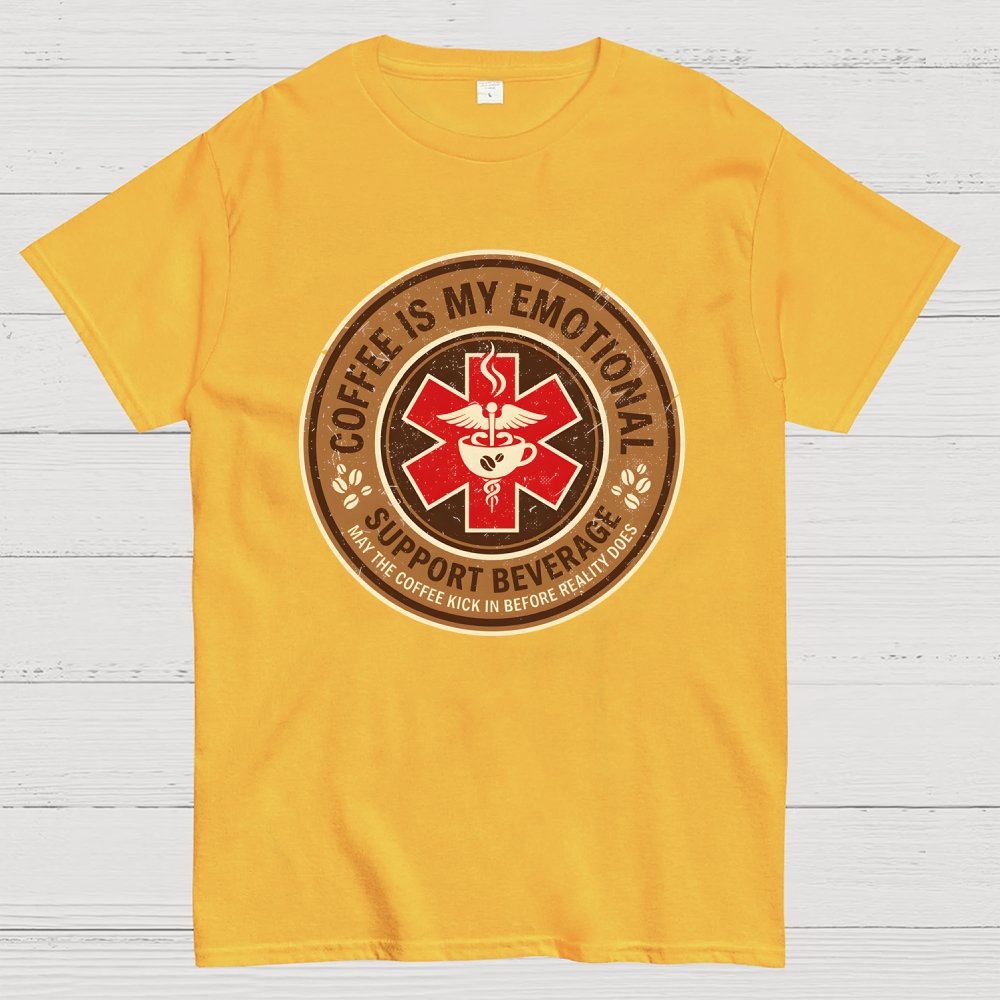 Coffee Is My Emotional Geek T-Shirt