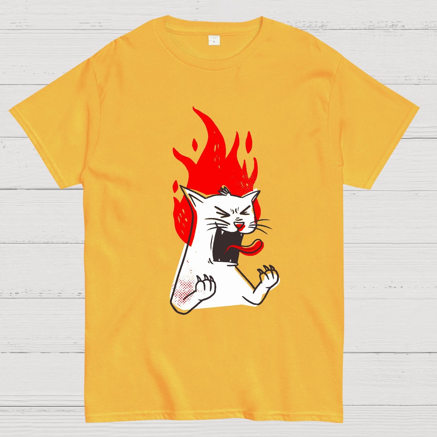Angry Cat Geek T-Shirt