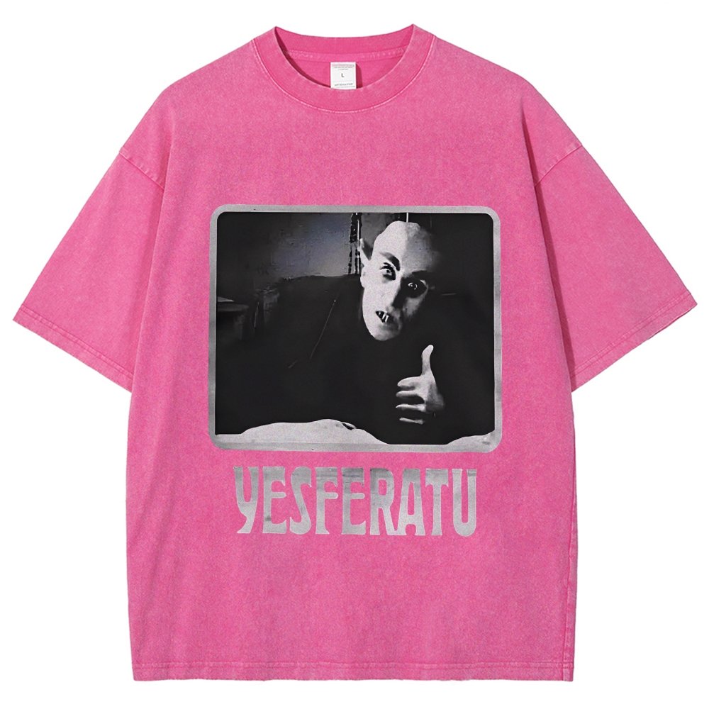 Yesferatu Funny Horror Retro Vintage Distressed T-shirt